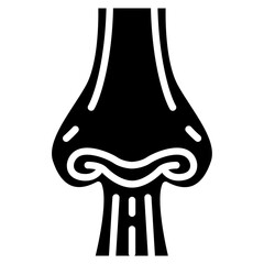 Nasal Cavity icon vector image. Can be used for Human Anatomy.