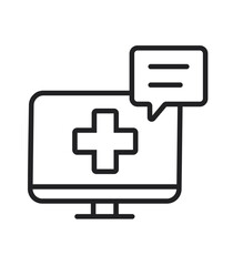 Obraz premium Health icon vector editable