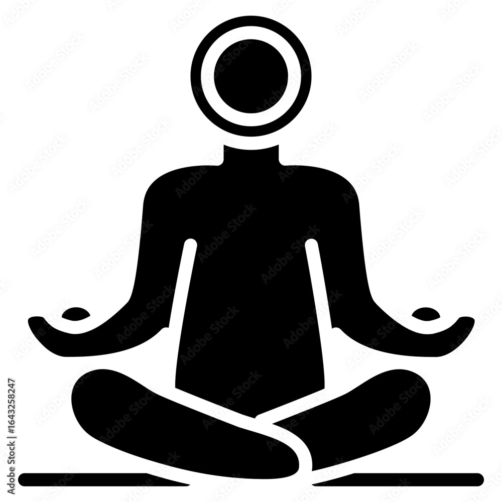 Poster self discipline icon vector image. can be used for personality traits.