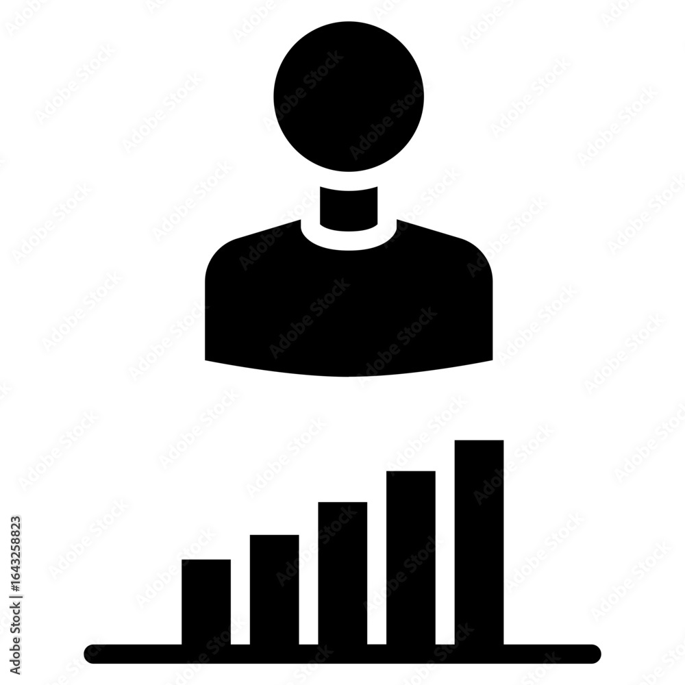 Poster continuous improvement icon vector image. can be used for quality assurance.