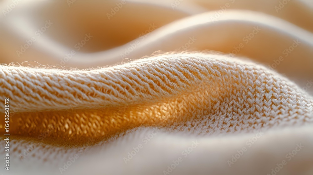 Poster smooth flowing golden waves create abstract luxury background with soft textured ripples and gentle 