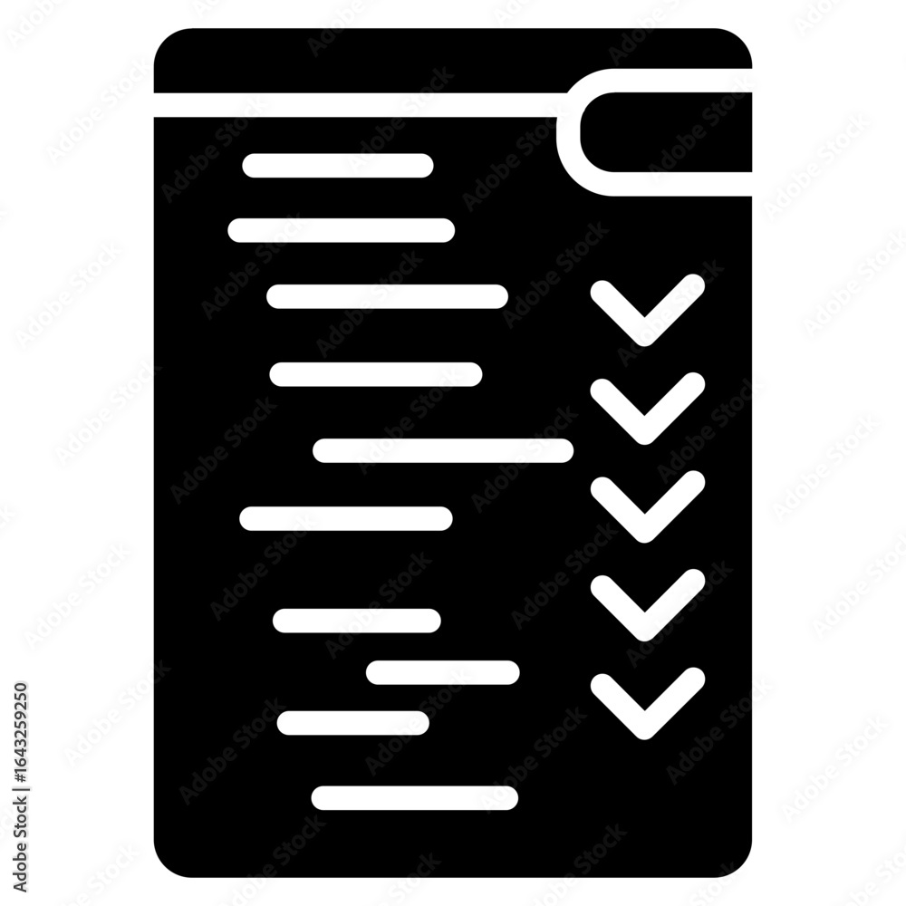 Poster test script icon vector image. can be used for quality assurance.