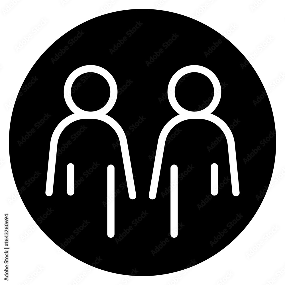 Aufkleber relationships icon vector image. can be used for networking.