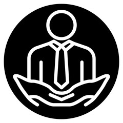 Respect icon vector image. Can be used for Leadership.