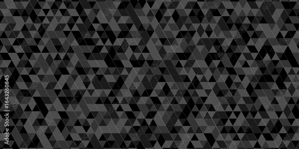 Aufkleber geometric black and gray cube square low polygon texture wallpaper. abstract surface creative diamon