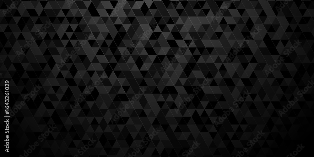 Poster geometric black and gray cube square low polygon texture wallpaper. abstract surface creative diamon