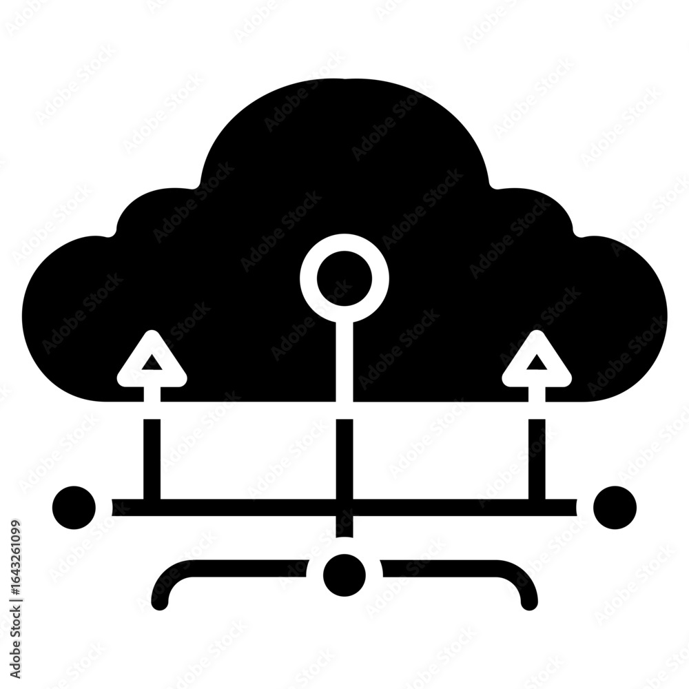 Poster network uptime icon vector image. can be used for networking.