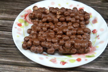 chocolate filled wafers, coated with crisp, caramel and chocolate, chocolate caramel wafers, filled...
