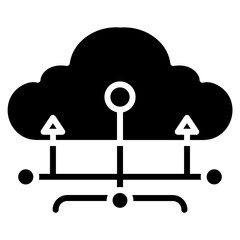 Network Uptime icon vector image. Can be used for Networking.