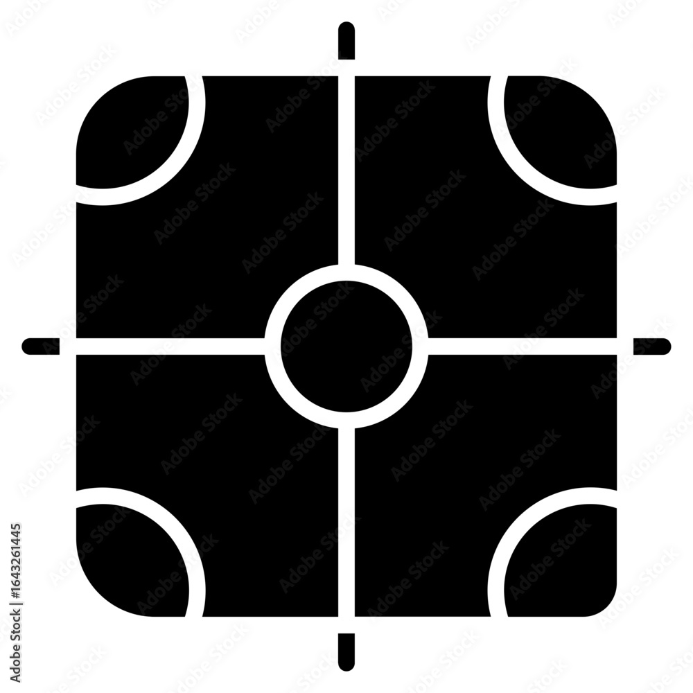 Poster alignment icon vector image. can be used for business analytics.