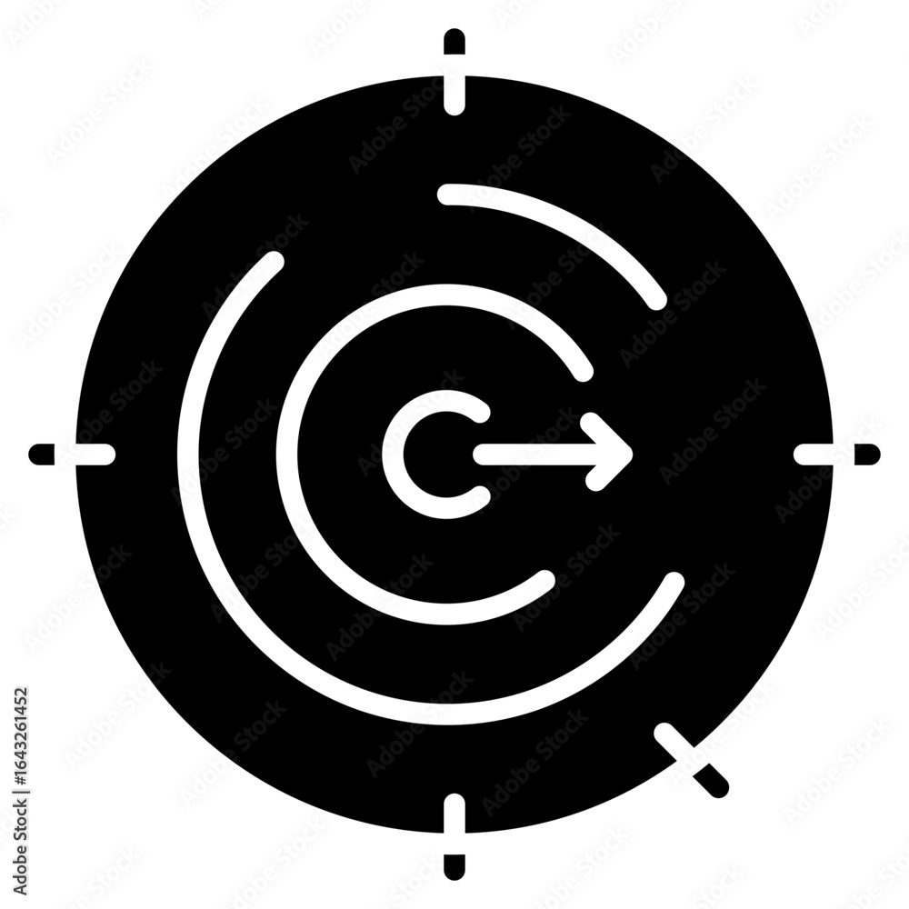 Poster synchronization icon vector image. can be used for business analytics.