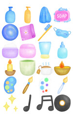 Hand drawn, Health Benefits Of Mindfulness Creative Icons Set