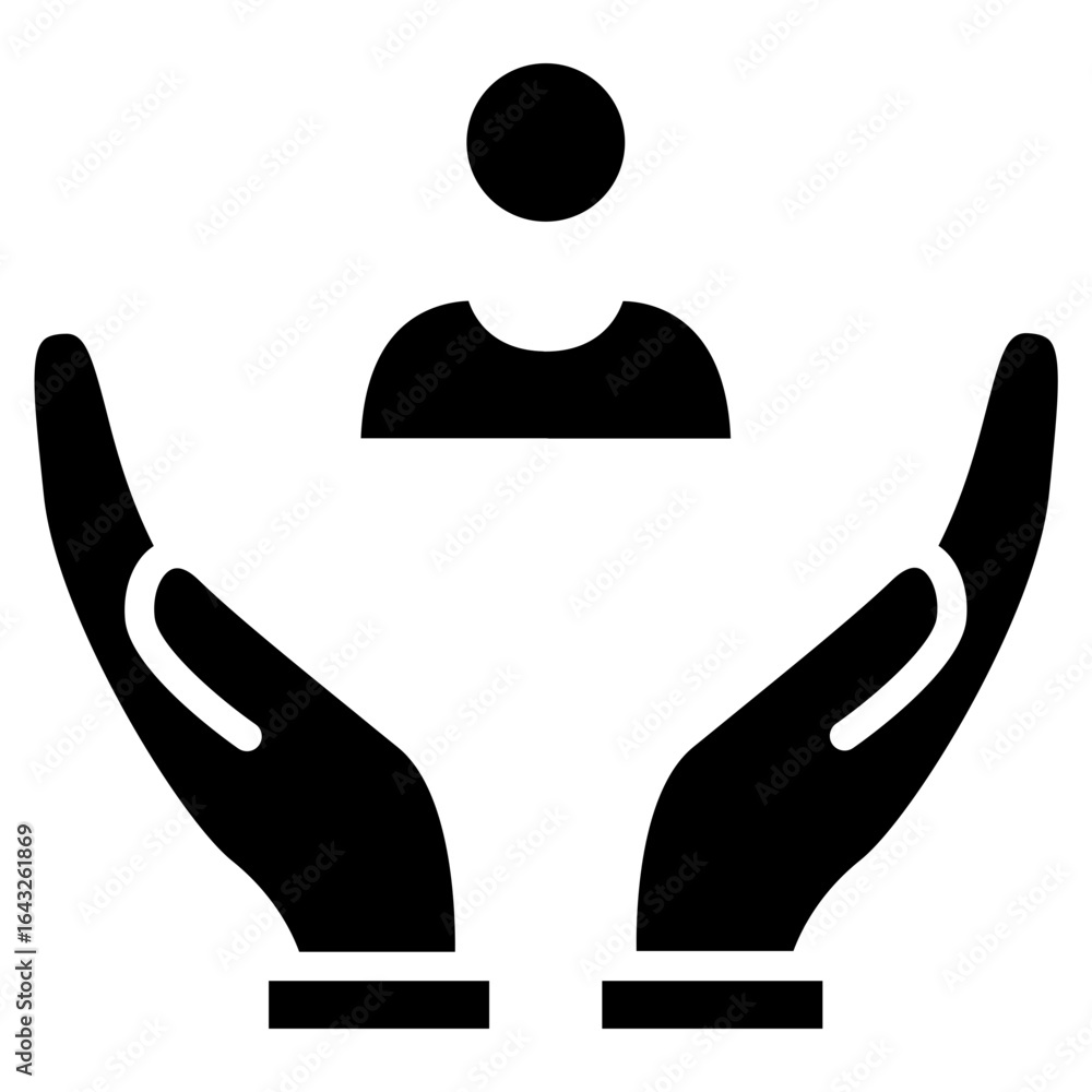 Poster support icon vector image. can be used for contact us.