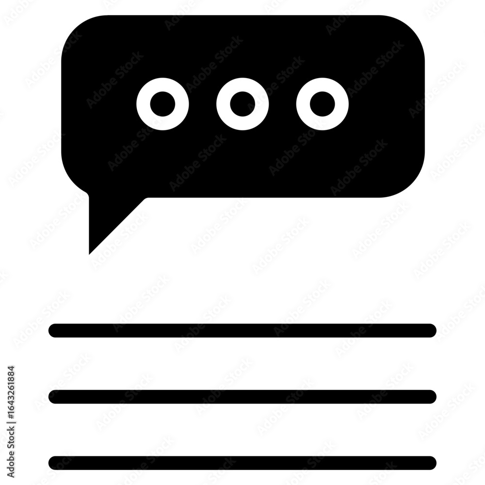 Poster Chat icon vector image. Can be used for Contact Us.
