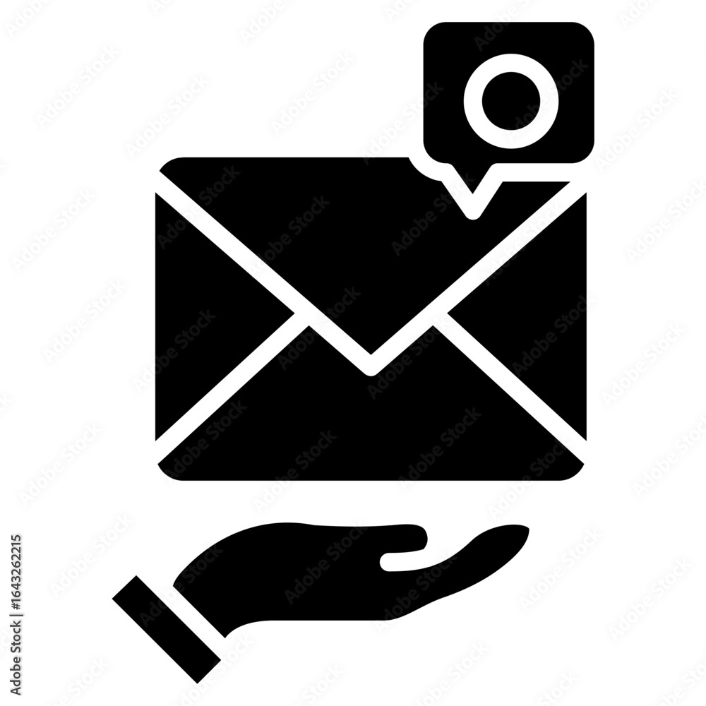 Poster message us icon vector image. can be used for contact us.