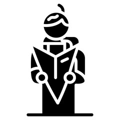 Get Directions icon vector image. Can be used for Contact Us.