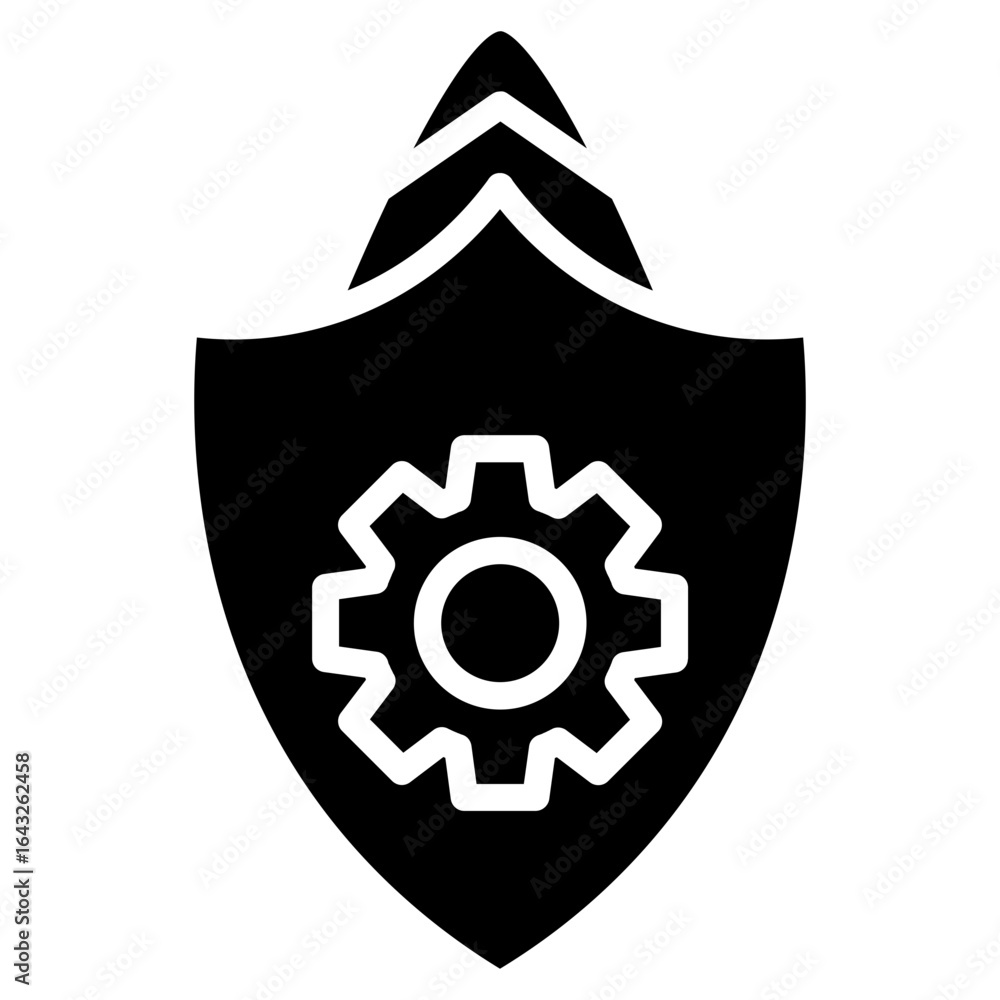 Poster risk identification icon vector image. can be used for risk management.