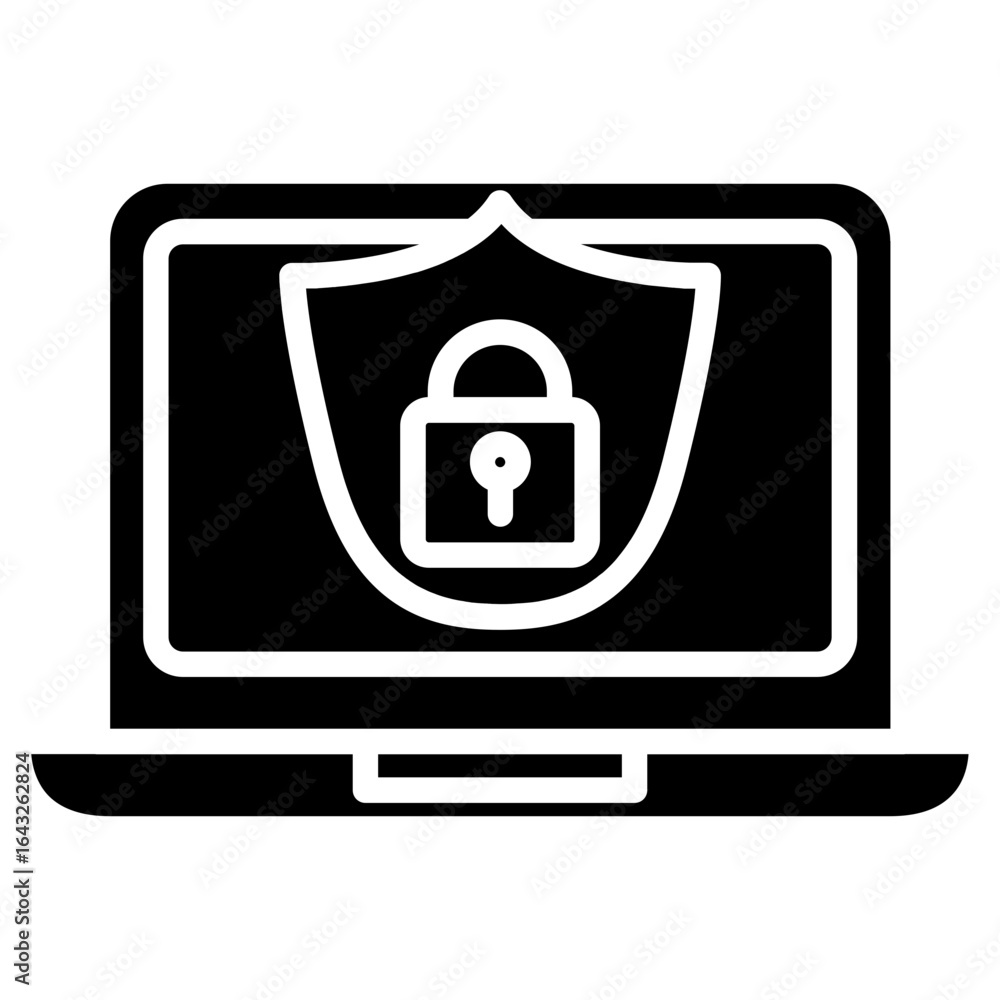 Poster site security icon vector image. can be used for risk management.