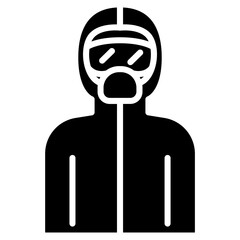 Biosecurity Suit icon vector image. Can be used for Infectious Diseases.