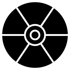 Obraz premium Radiation Symbol icon vector image. Can be used for Chemotherapy.