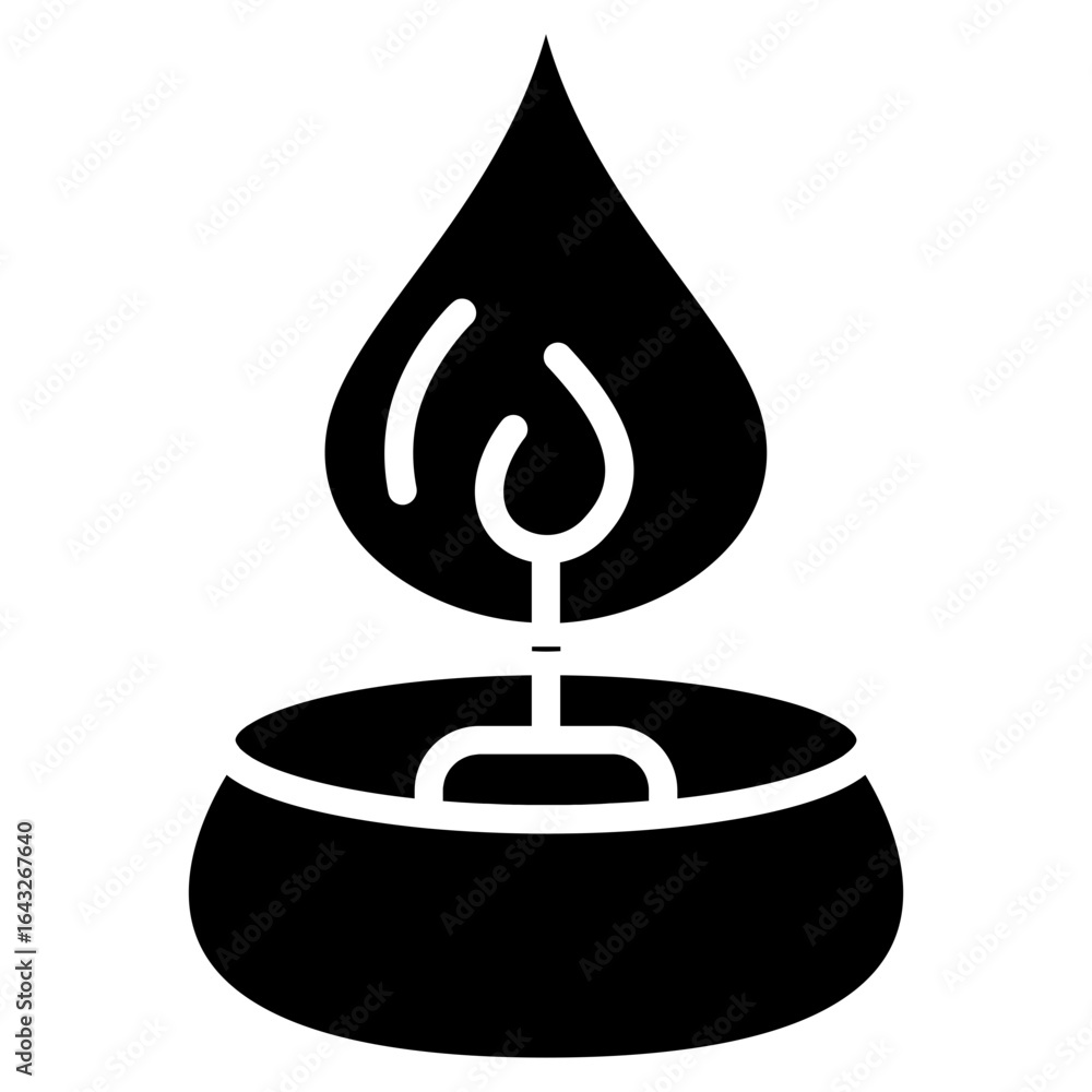 Poster burner icon vector image. can be used for lab.