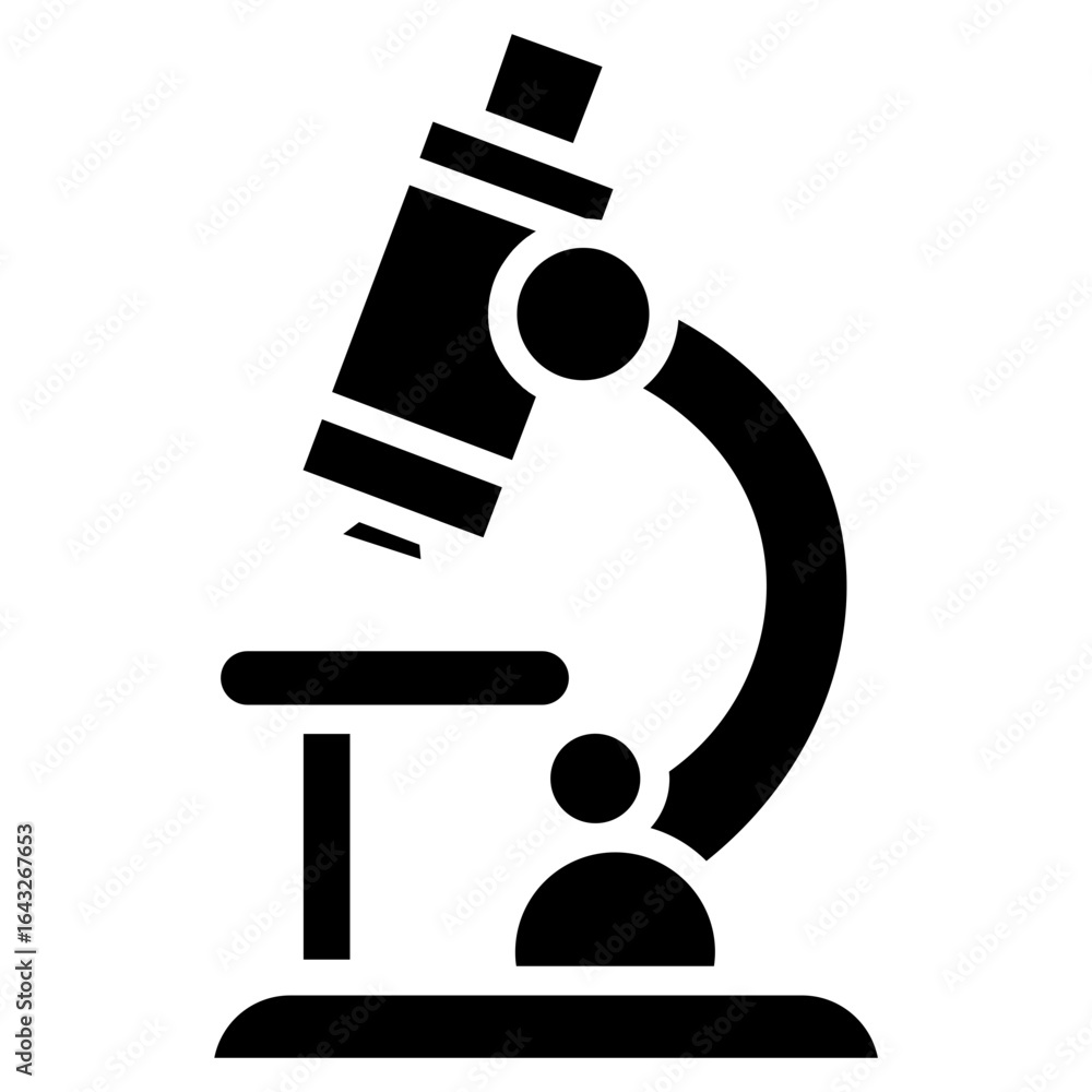 Poster microscope icon vector image. can be used for lab.