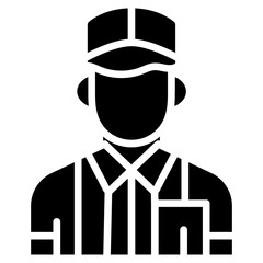 Referee icon vector image. Can be used for Rugby.