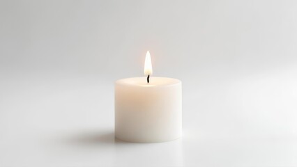 Single white candle flame (6)