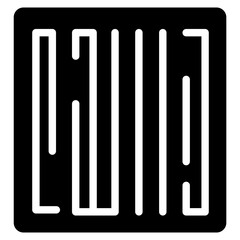 Barcode icon vector image. Can be used for Warehouse.