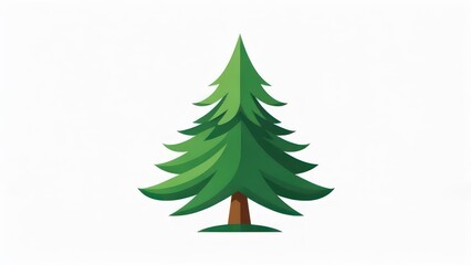 Fototapeta premium Simple stylized Christmas tree