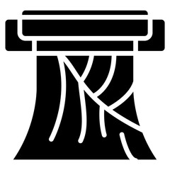 Color Fabric icon vector image. Can be used for Fabric Features.