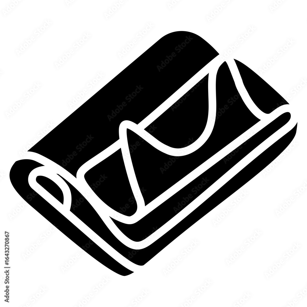 Poster durable fabric icon vector image. can be used for fabric features.