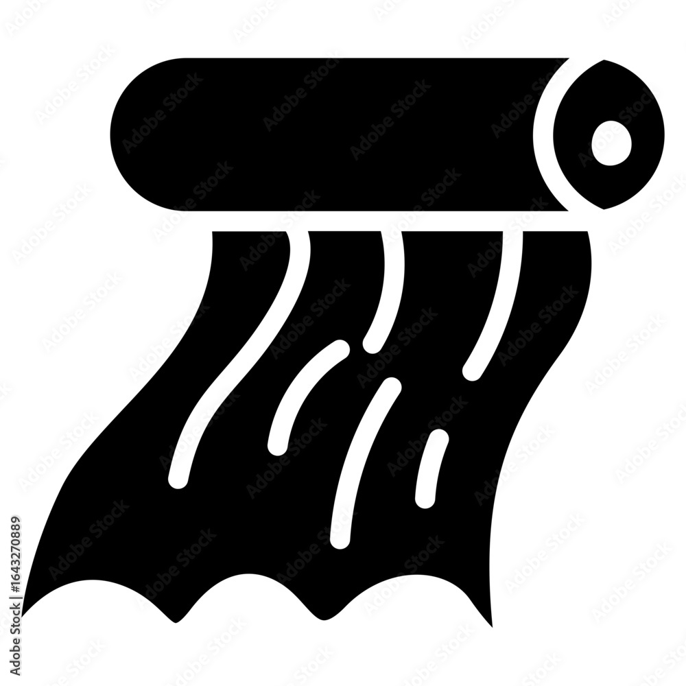 Poster fabric stretch icon vector image. can be used for fabric features.