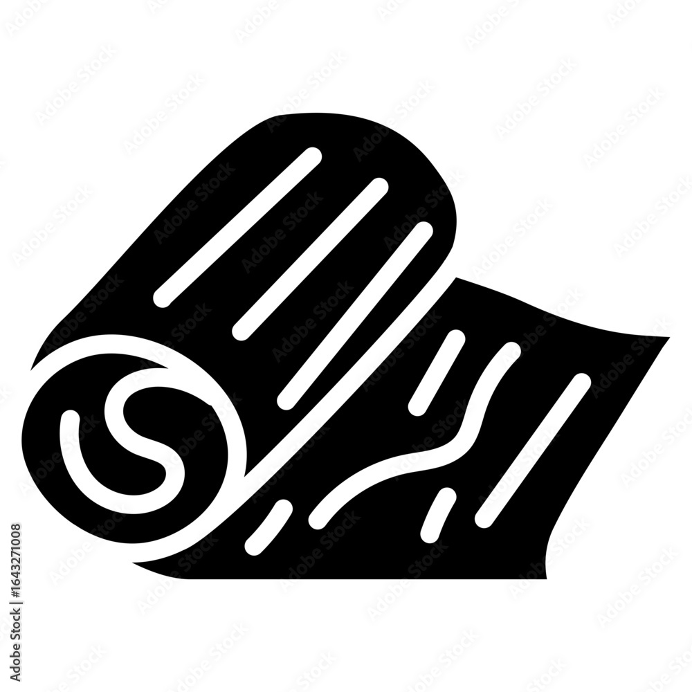 Poster fabric wrinkles icon vector image. can be used for fabric features.