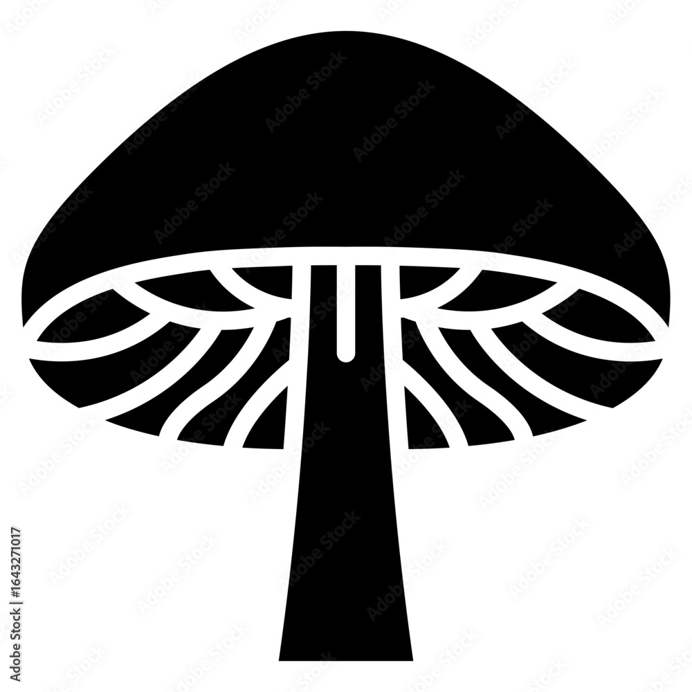 Poster fungi icon vector image. can be used for fabric features.