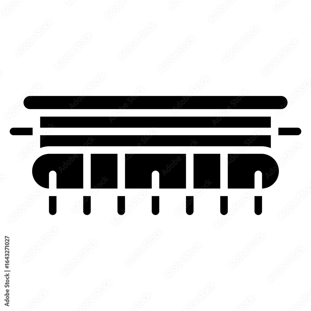Poster membrane icon vector image. can be used for fabric features.