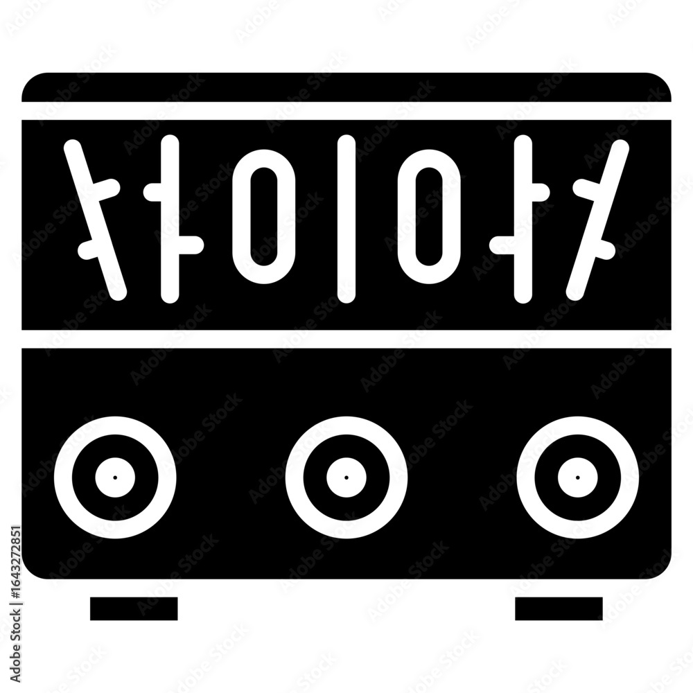 Poster amplifier icon vector image. can be used for instrument.