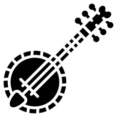 Banjo icon vector image. Can be used for Instrument.