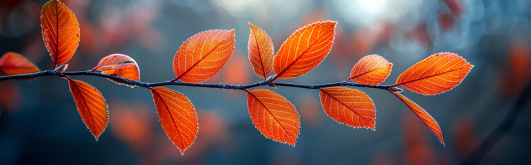 Obraz premium Abstract Luxury Autumn Nature Background with Vibrant Leaves - Perfect for Design, Print, Card, or Poster