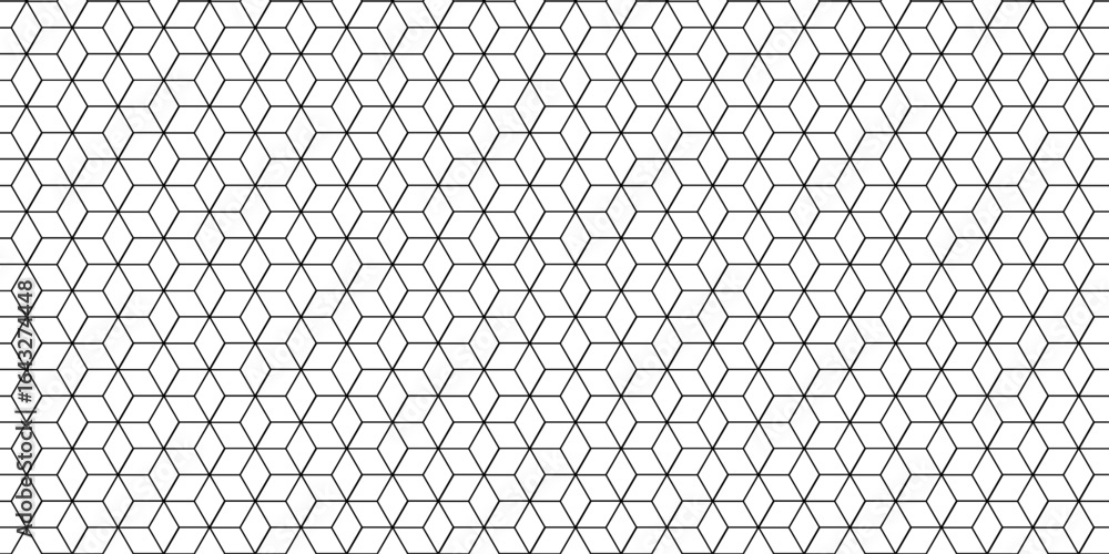 Poster abstract seamless pattern with hexagon square cube geometric pattern shapes grid metal element textu