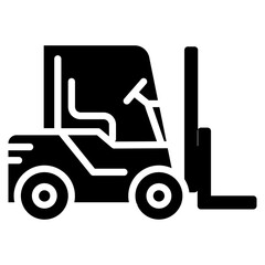 Fork Lift icon vector image. Can be used for Manufacturing.