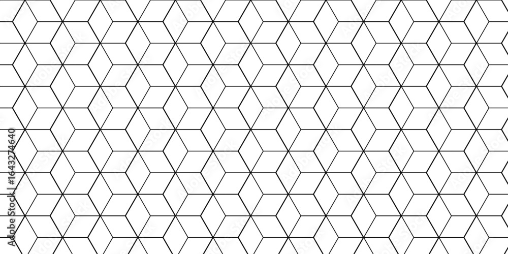 Poster abstract seamless pattern with hexagon square cube geometric pattern shapes grid metal element textu