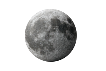 Full moon, detailed surface texture