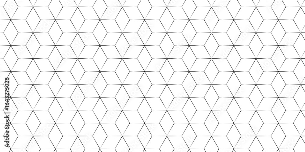 Poster abstract seamless pattern with hexagon square cube geometric pattern shapes grid metal element textu