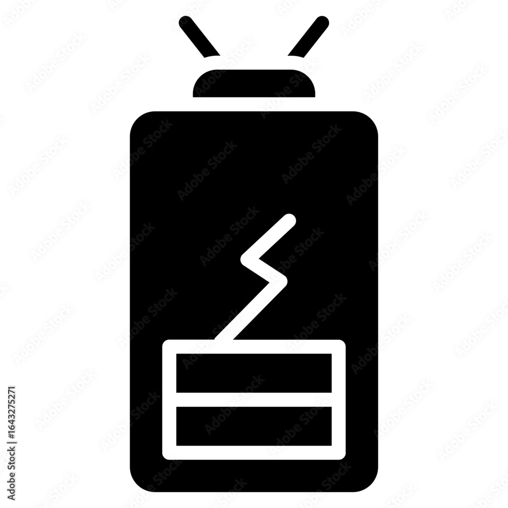 Poster android battery icon vector image. can be used for battery and power.