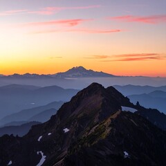 Mountain Sunrise Panorama