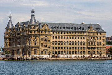 Istanbul Kadıköy historic Haydarpaşa train station after restoration