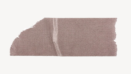 Fabric texture washi tape design on white background