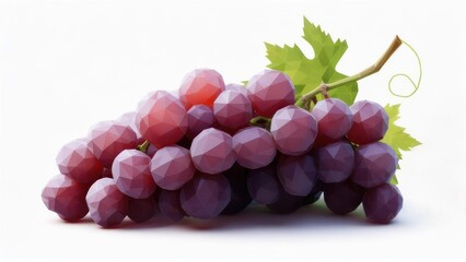 Polygonal grapes on stem