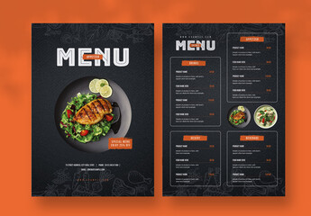 Restaurants Menu Design Template